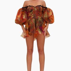 Andrea Iyamah Omma crop top and Kokos shorts